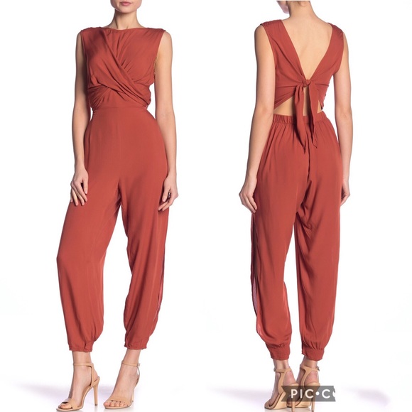 Time to Fly Jogger Split Leg Jogger Jumpsuit - Picture 2 of 6